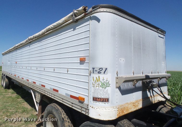 image for item DH4977 1982 Timpte Super Hopper double hopper bottom grain trailer