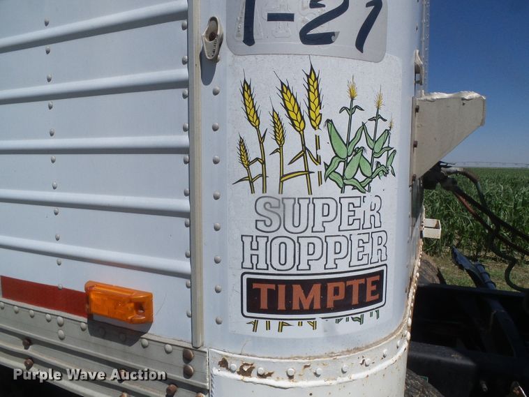 image for item DH4977 1982 Timpte Super Hopper double hopper bottom grain trailer