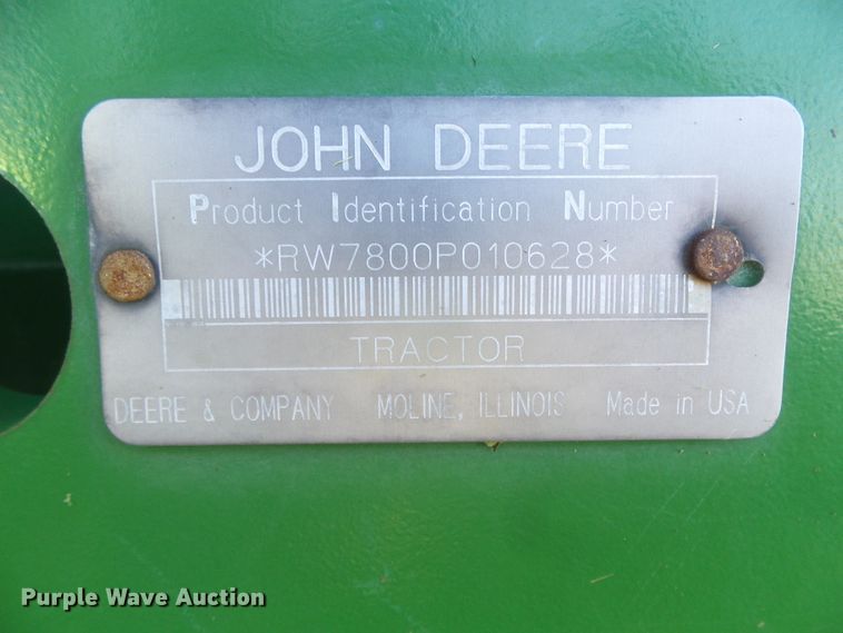 image for item DH4979 1995 John Deere 7800  tractor