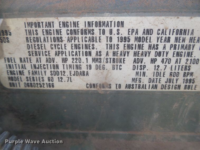 image for item DH4984 1996 Freightliner FLD  semi truck