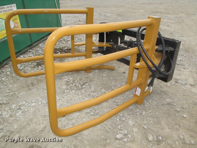 Skid steer bale grabber in Omaha, NE Item DO9294 sold Purple Wave
