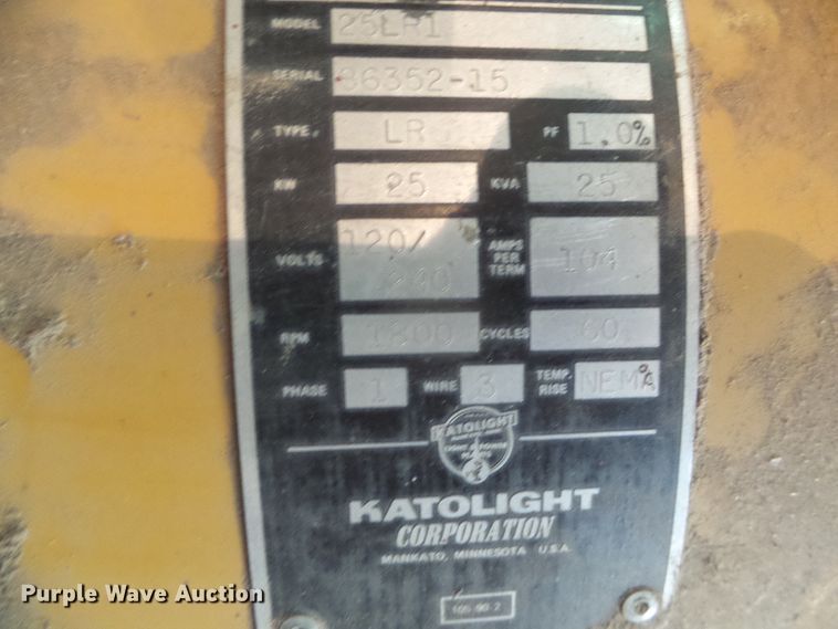 image for item EL9174 Katolight 25LR1 PTO generator