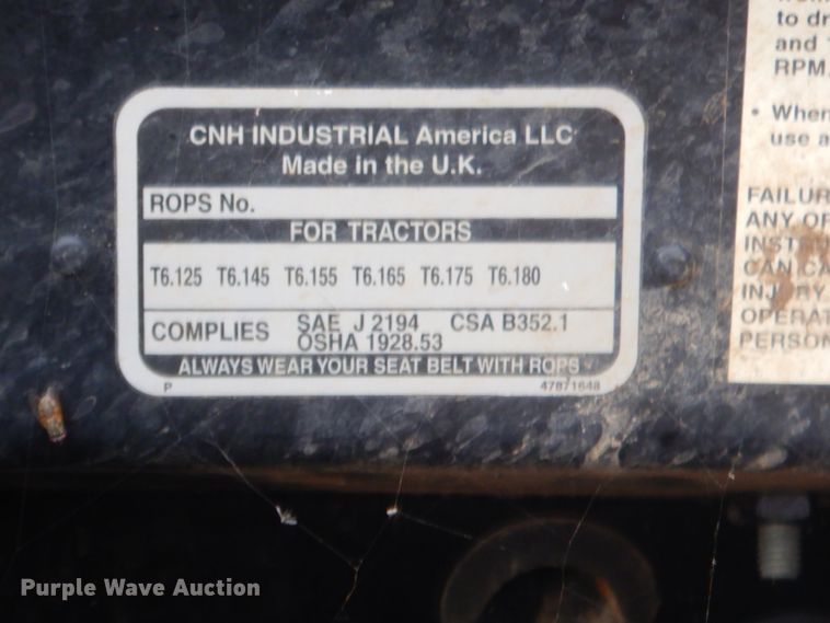 image for item GT9269 2016 New Holland T6.180  tractor