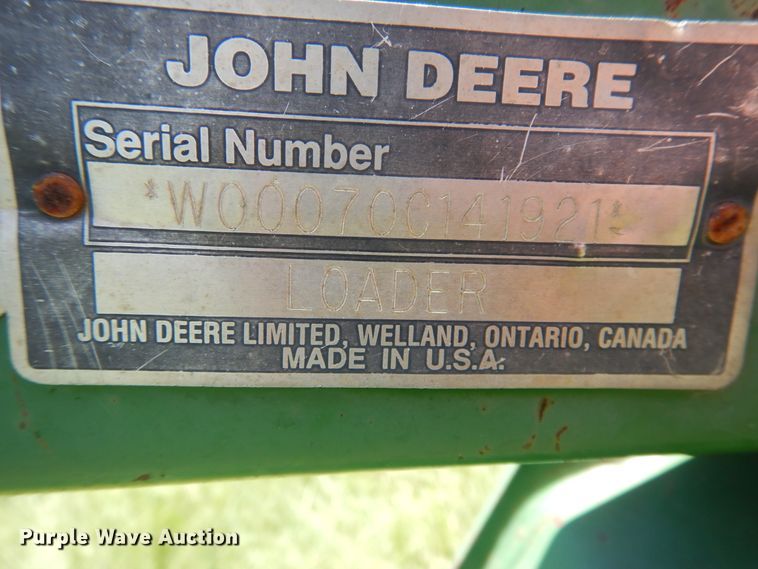 image for item HM9182 John Deere 70 loader