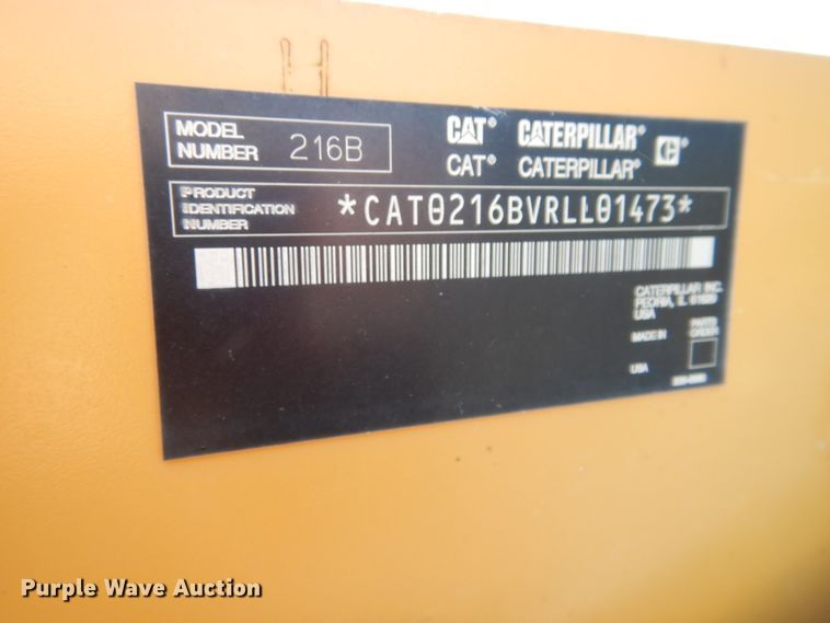 image for item HV9243 2005 Caterpillar 216B  skid steer loader