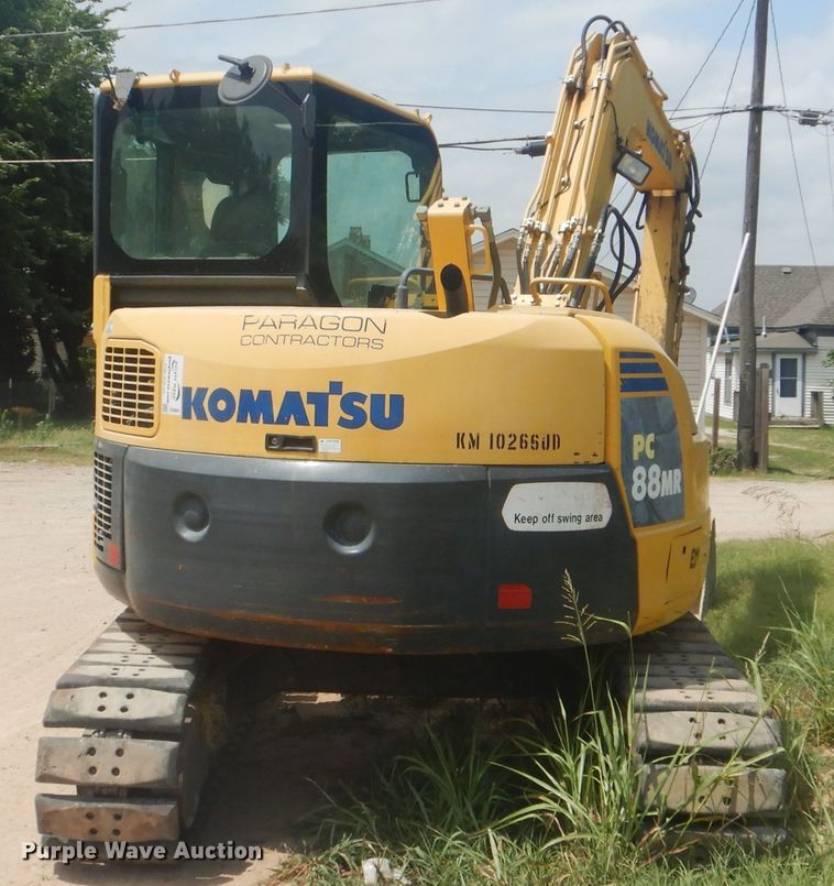 image for item DG8681 2009 Komatsu PC88MR-8  mini excavator