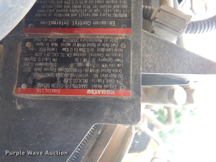 image for item DG8681 2009 Komatsu PC88MR-8  mini excavator