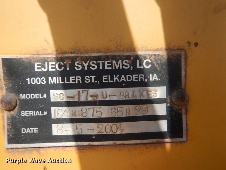 image for item DG8733 2004 Eject Systems SC-17-U-Brakes scraper