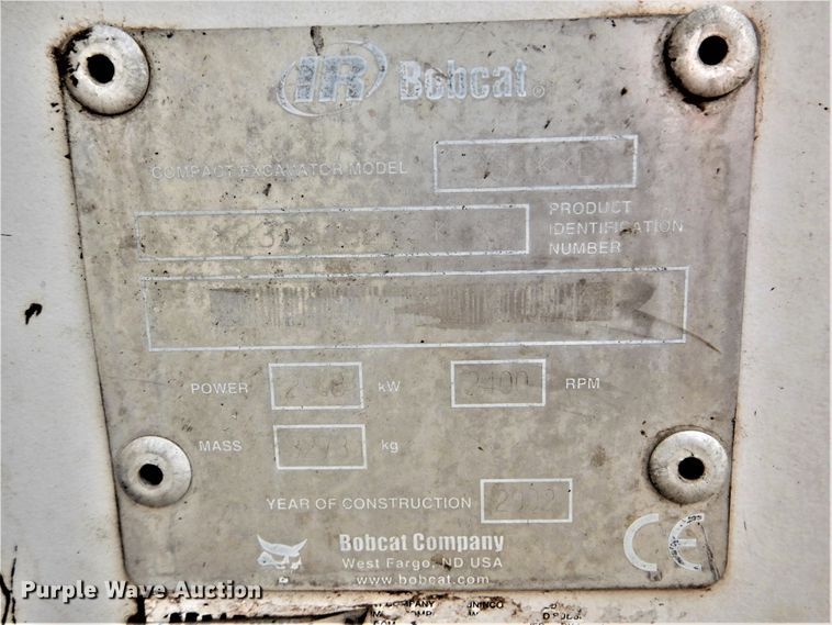 image for item DG8737 2002 Bobcat 331D  mini excavator