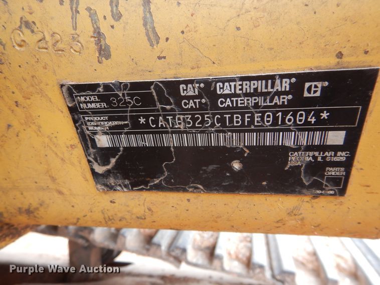 image for item HS9700 2005 Caterpillar 325C L  excavator