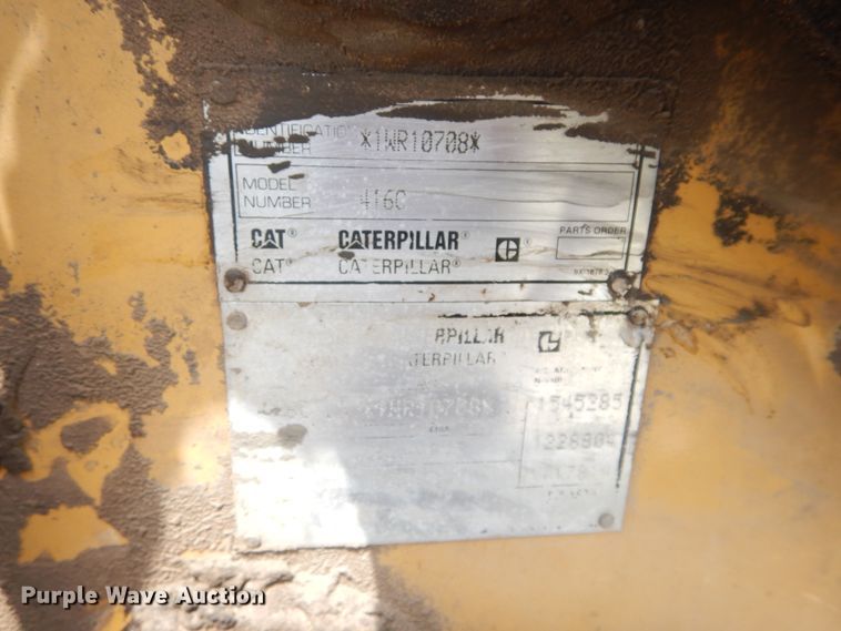 image for item HS9702 2001 Caterpillar 416C  backhoe