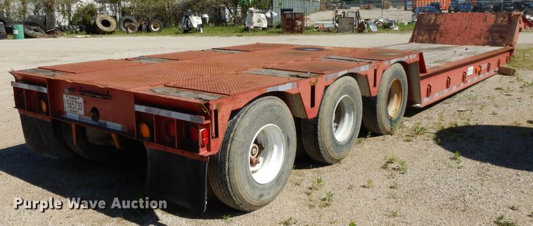 image for item DE5657 1985 Load King lowboy equipment trailer