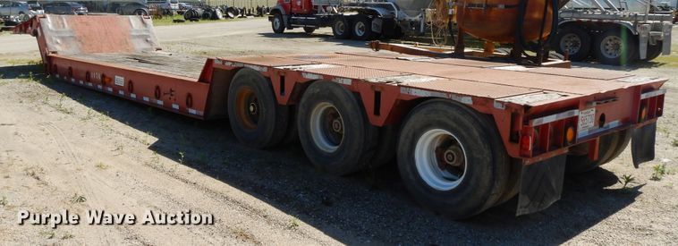image for item DE5657 1985 Load King lowboy equipment trailer