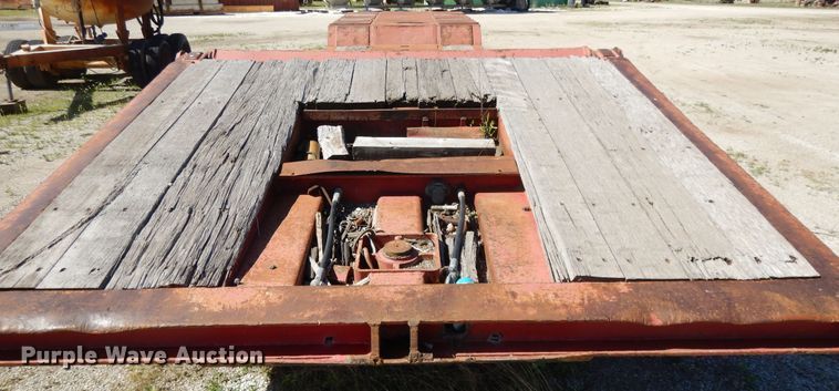 image for item DE5657 1985 Load King lowboy equipment trailer
