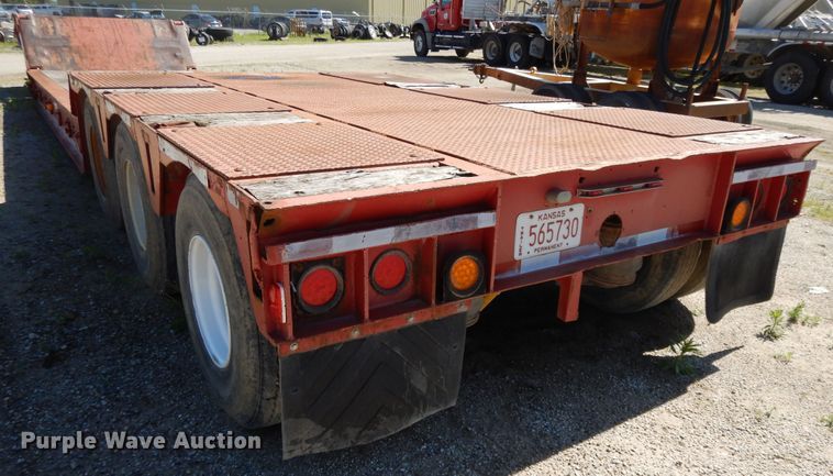 image for item DE5657 1985 Load King lowboy equipment trailer