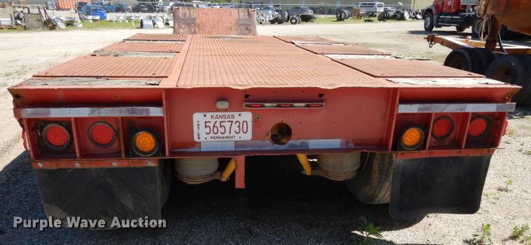 image for item DE5657 1985 Load King lowboy equipment trailer