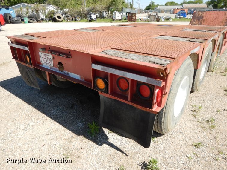 image for item DE5657 1985 Load King lowboy equipment trailer