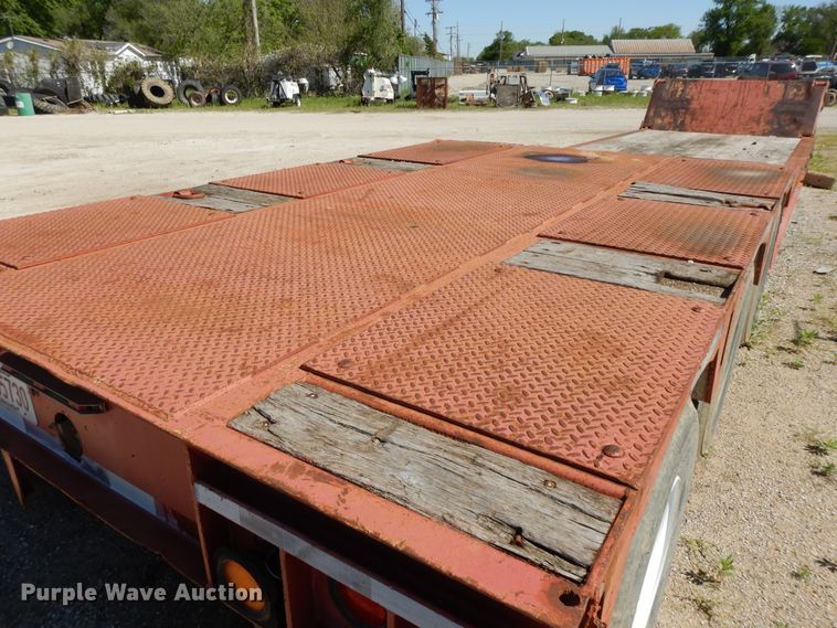 image for item DE5657 1985 Load King lowboy equipment trailer