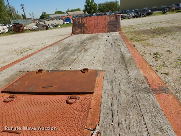 image for item DE5657 1985 Load King lowboy equipment trailer