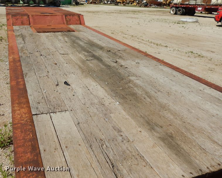 image for item DE5657 1985 Load King lowboy equipment trailer