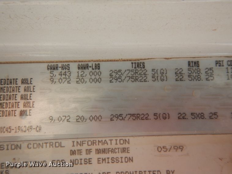 image for item DG6812 2000 Sterling A-Line  semi truck