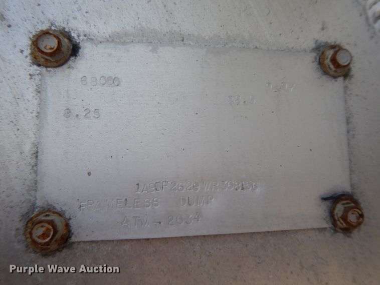 image for item DG7949 1998 ATM ATM-2634 end dump trailer