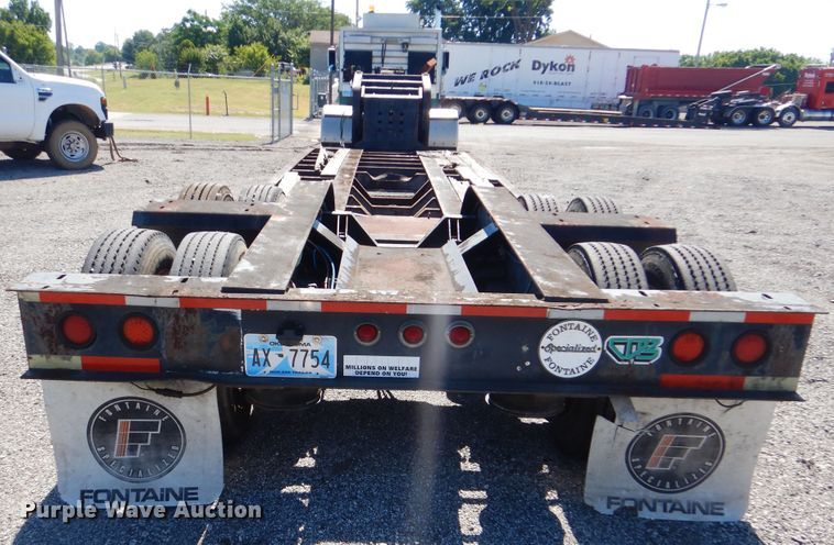 image for item DG8656 2002 Fontaine TA35NGB lowboy equipment trailer