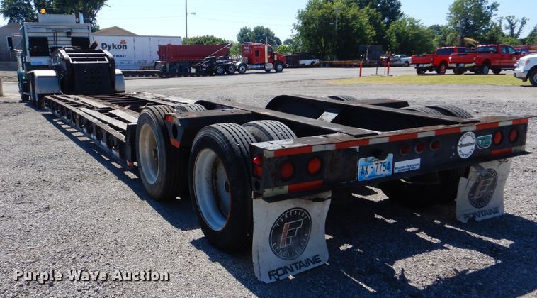 image for item DG8656 2002 Fontaine TA35NGB lowboy equipment trailer