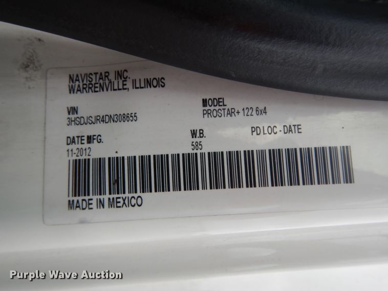 image for item DI5273 2013 International ProStar  semi truck