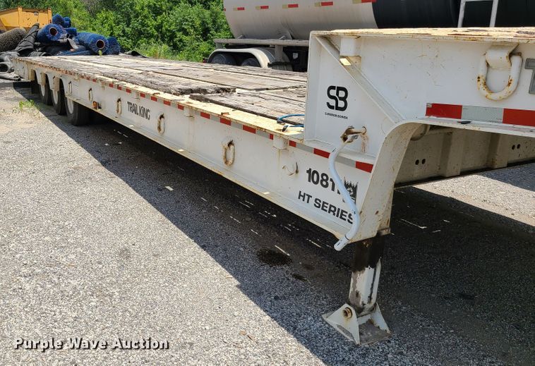 image for item EL9835 1993 Trail King TK100HT-483 lowboy equipment trailer