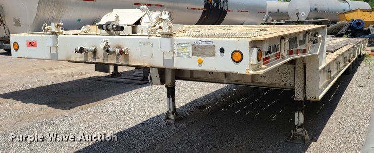image for item EL9835 1993 Trail King TK100HT-483 lowboy equipment trailer