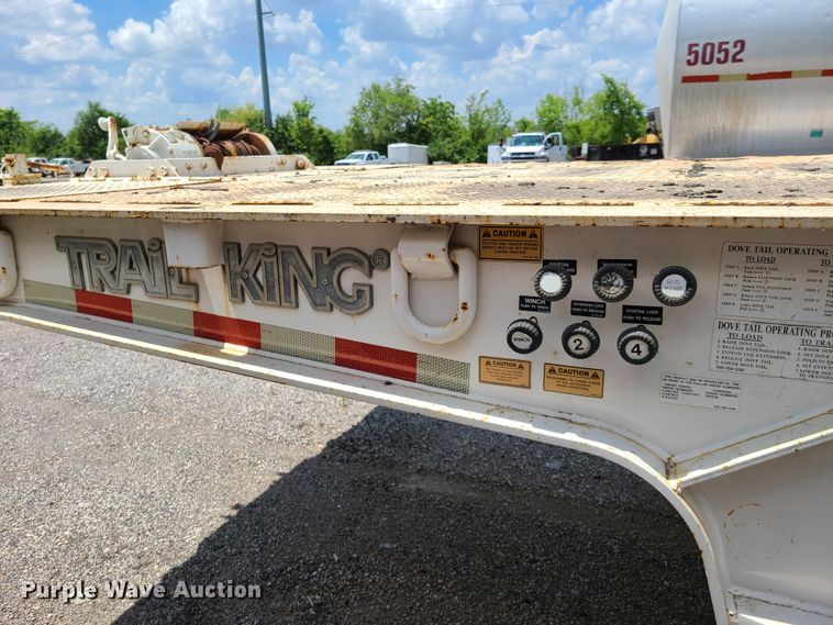 image for item EL9835 1993 Trail King TK100HT-483 lowboy equipment trailer