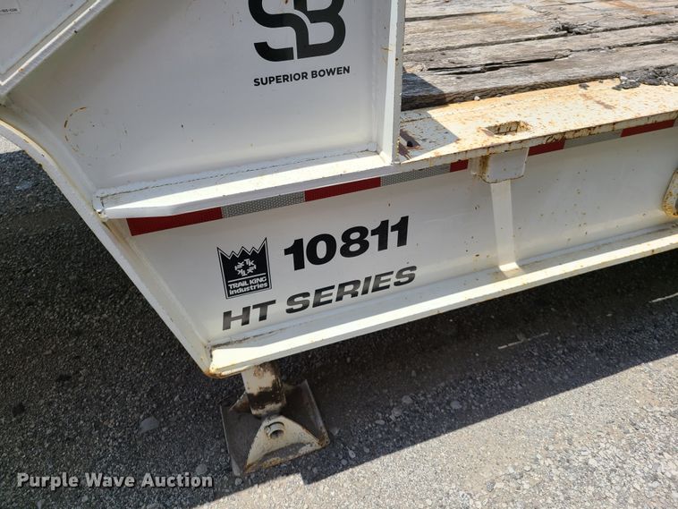 image for item EL9835 1993 Trail King TK100HT-483 lowboy equipment trailer