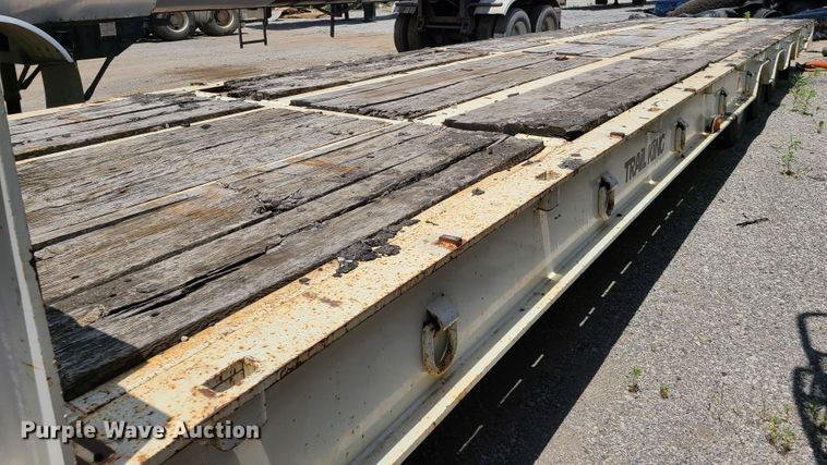 image for item EL9835 1993 Trail King TK100HT-483 lowboy equipment trailer