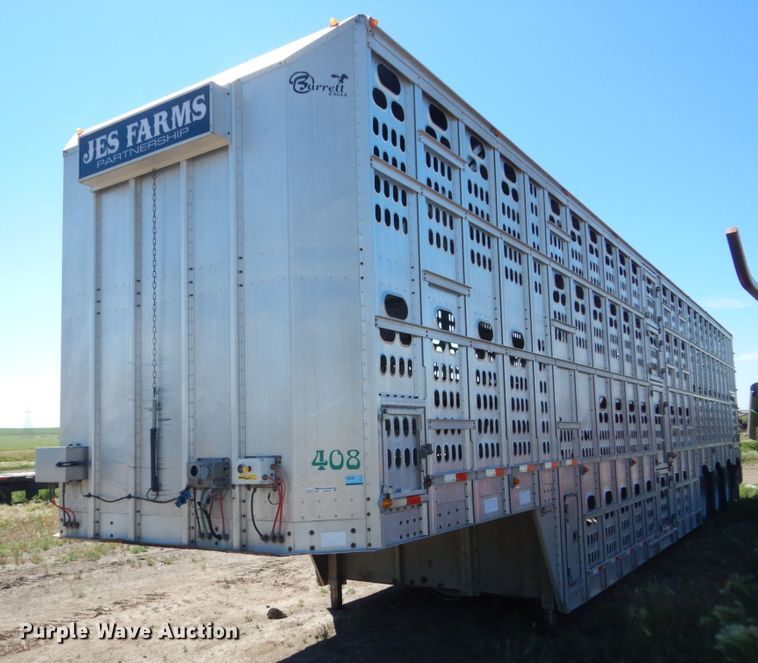image for item GA9123 2008 Barrett livestock trailer