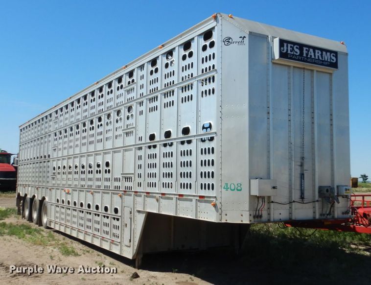 image for item GA9123 2008 Barrett livestock trailer