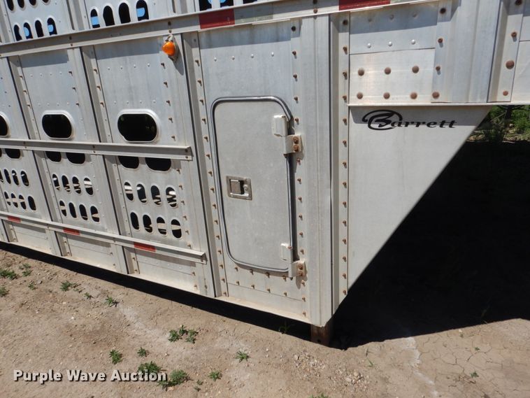 image for item GA9123 2008 Barrett livestock trailer