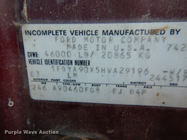 image for item GA9138 1987 Ford LTL9000  semi truck