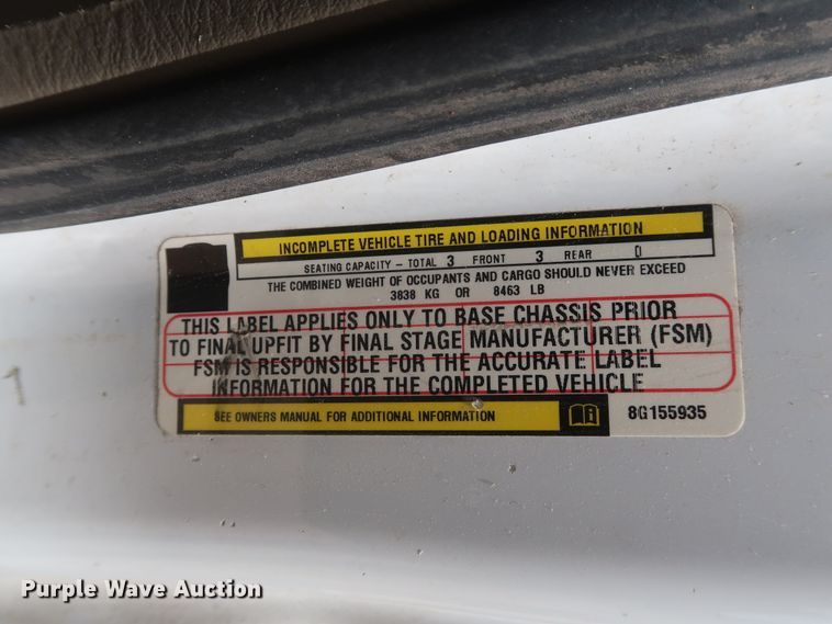 image for item GS9937 2008 Dodge Ram 4500  refrigerated truck