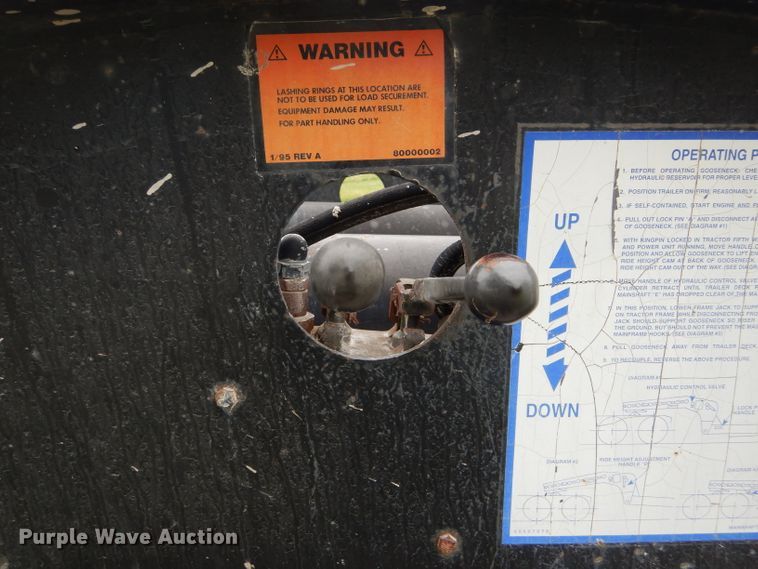 image for item HM9602 1996 Fontaine TB50NGB lowboy equipment trailer