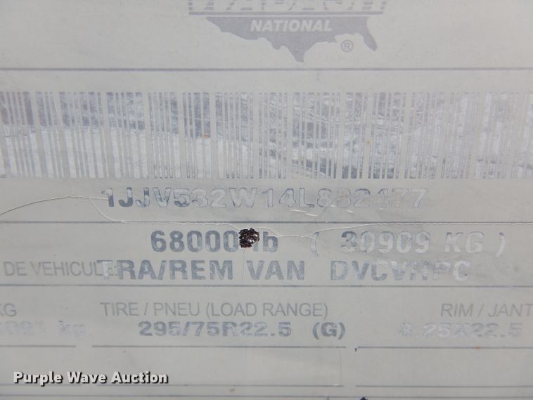 image for item HM9606 2004 Wabash dry van trailer