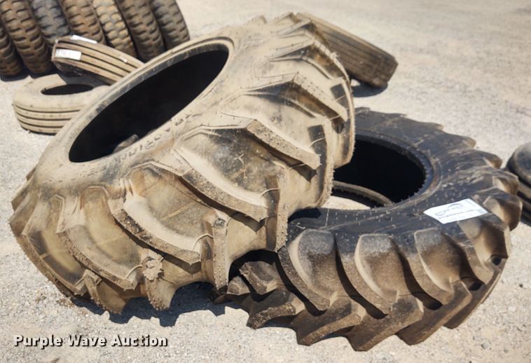 (2) 18.4R30 Radial tires in El Dorado, KS | Item DE6934 sold | Purple Wave