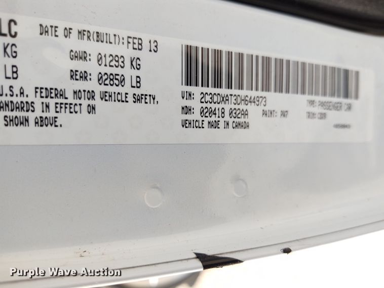 image for item DE6941 2013 Dodge Charger Police