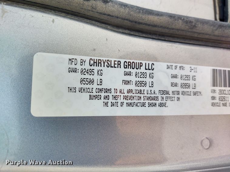 image for item DE6942 2011 Dodge Charger Police