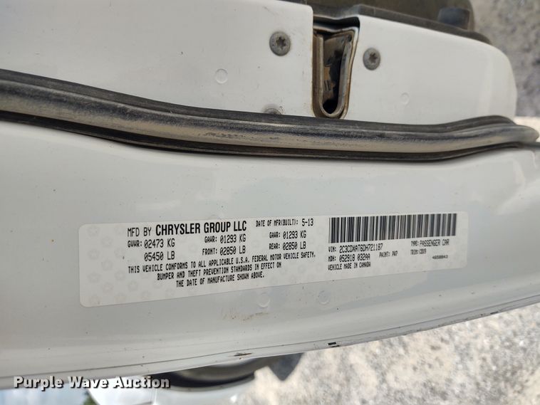 image for item DE6943 2013 Dodge Charger Police