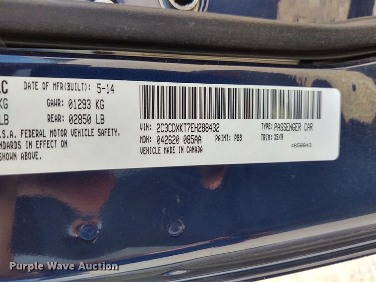 image for item DE6944 2014 Dodge Charger Police