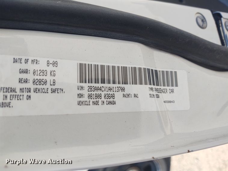 image for item DE6950 2010 Dodge Charger