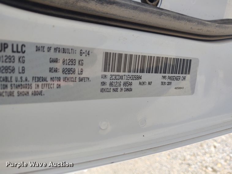 image for item DE6954 2014 Dodge Charger Police