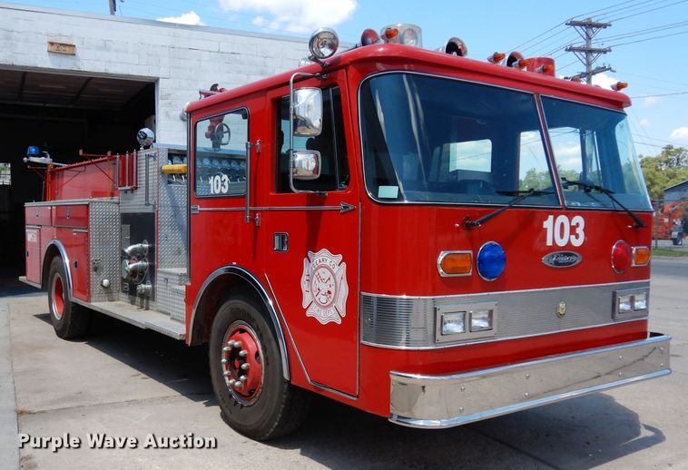 image for item DF4236 1981 Oshkosh Pierce Arrow E1055  pumper fire truck