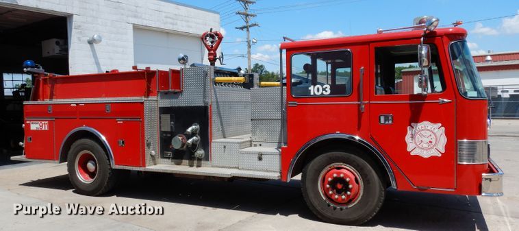 image for item DF4236 1981 Oshkosh Pierce Arrow E1055  pumper fire truck